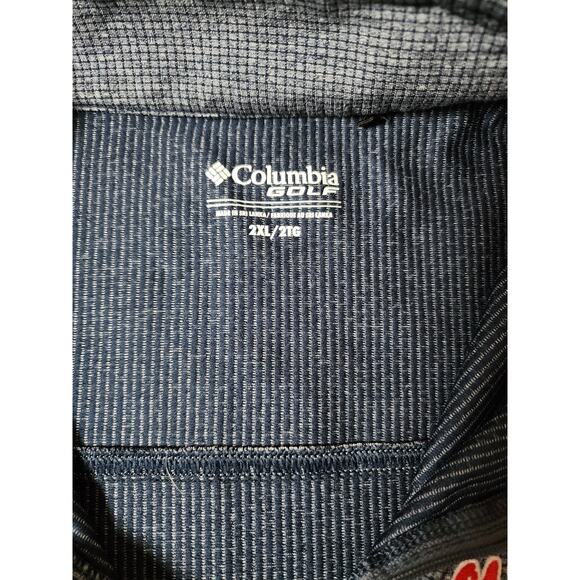Columbia Golf Ole Miss Rebels Pullover 1/4 Zip Men's 2xl Blue Collegiate - Picture 4 of 9